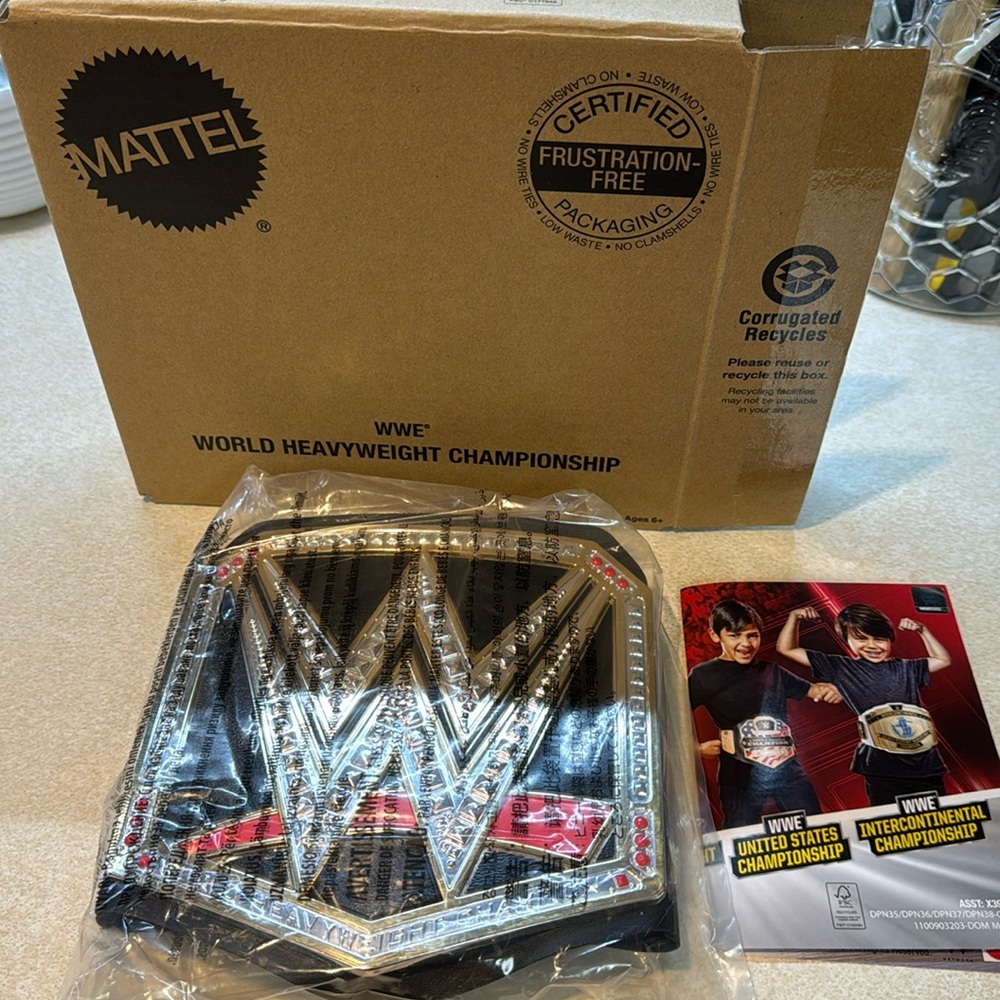 Mattel WWE heavy weight champion belt